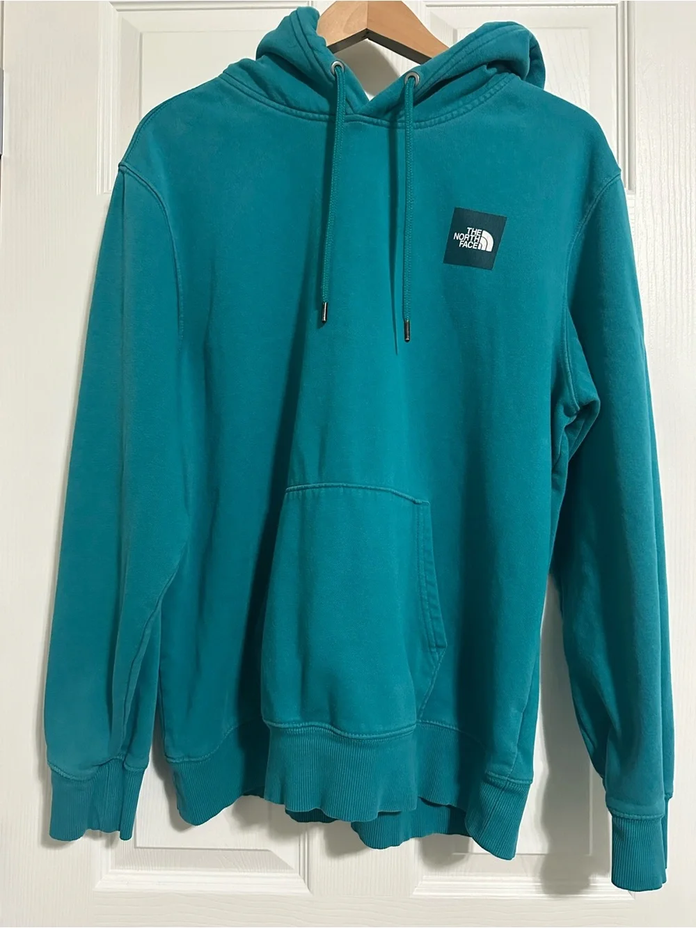 The North Face Teal Pullover Hoodie - Classic Logo